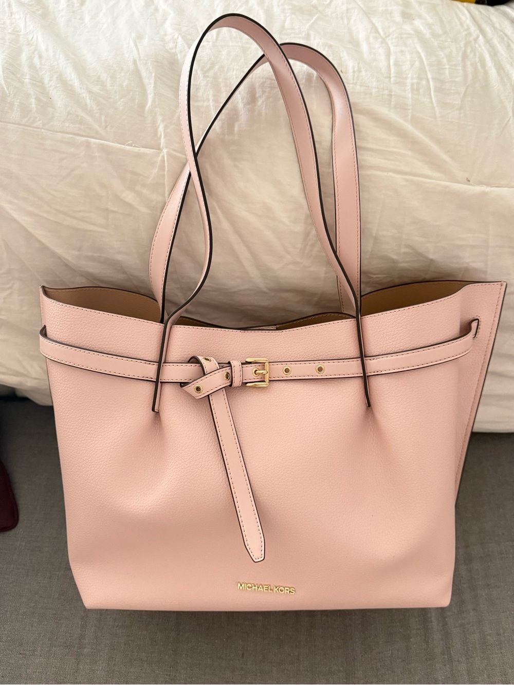 Michael Kors Pink Leather Tote Bag